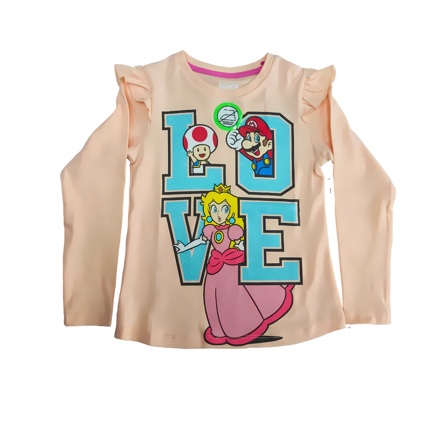 425.webp Polo Super Mario | Love | manga larga Kids - Imagen 1
