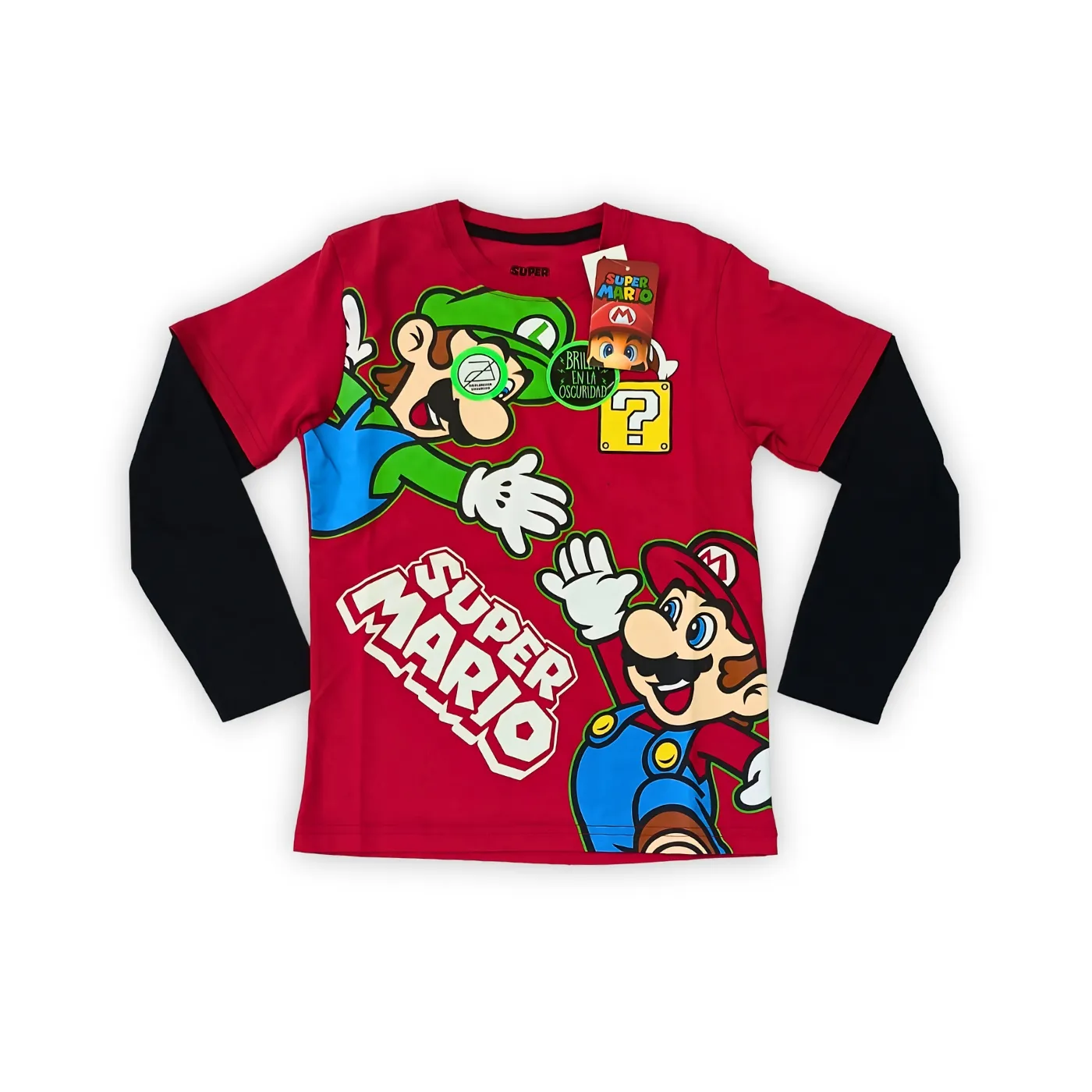 7-2.webp Polo Manga larga - Super Mario - Imagen 1