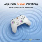 Control de juegos multiplataforma EasySMX - X05 Blanco - con joysticks de efecto Hall - Imagen 6