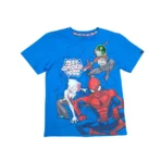 Polo Manga Corta Spiderman Niño - Azul Marino