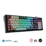 Teclado Mecánico | Antryx MK860L Black | Switch Red