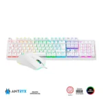 Kit Gamer Antryx | Teclado Mecánico y Mouse GC-3100W | Switch Rojo