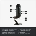 Micrófono Blue – Yeti - Black - Imagen 6