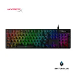 Teclado Hyperx Alloy Origins Switch Blue, Con Retroiluminación Rgb, Color Negro 4p5p0ai#ac8