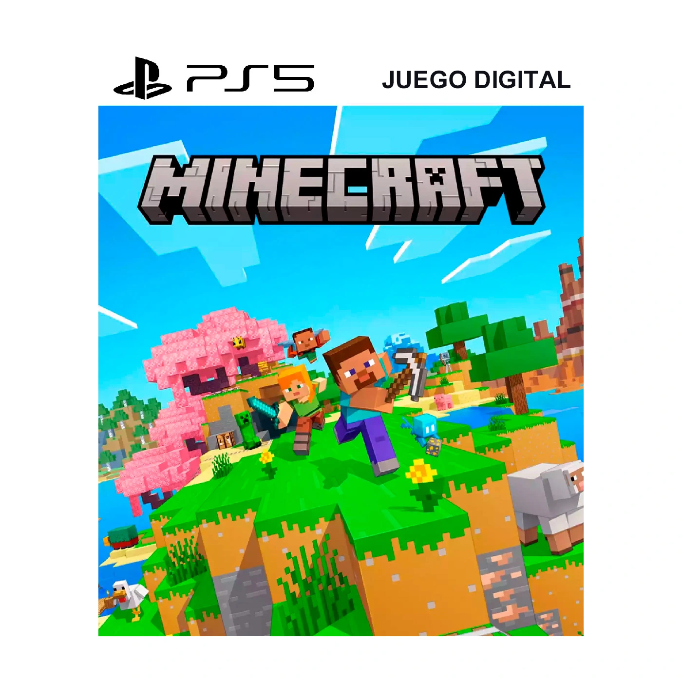 ST-MINECRAF.webp Minecraft PlayStation 5 Juego Digital - Imagen 1