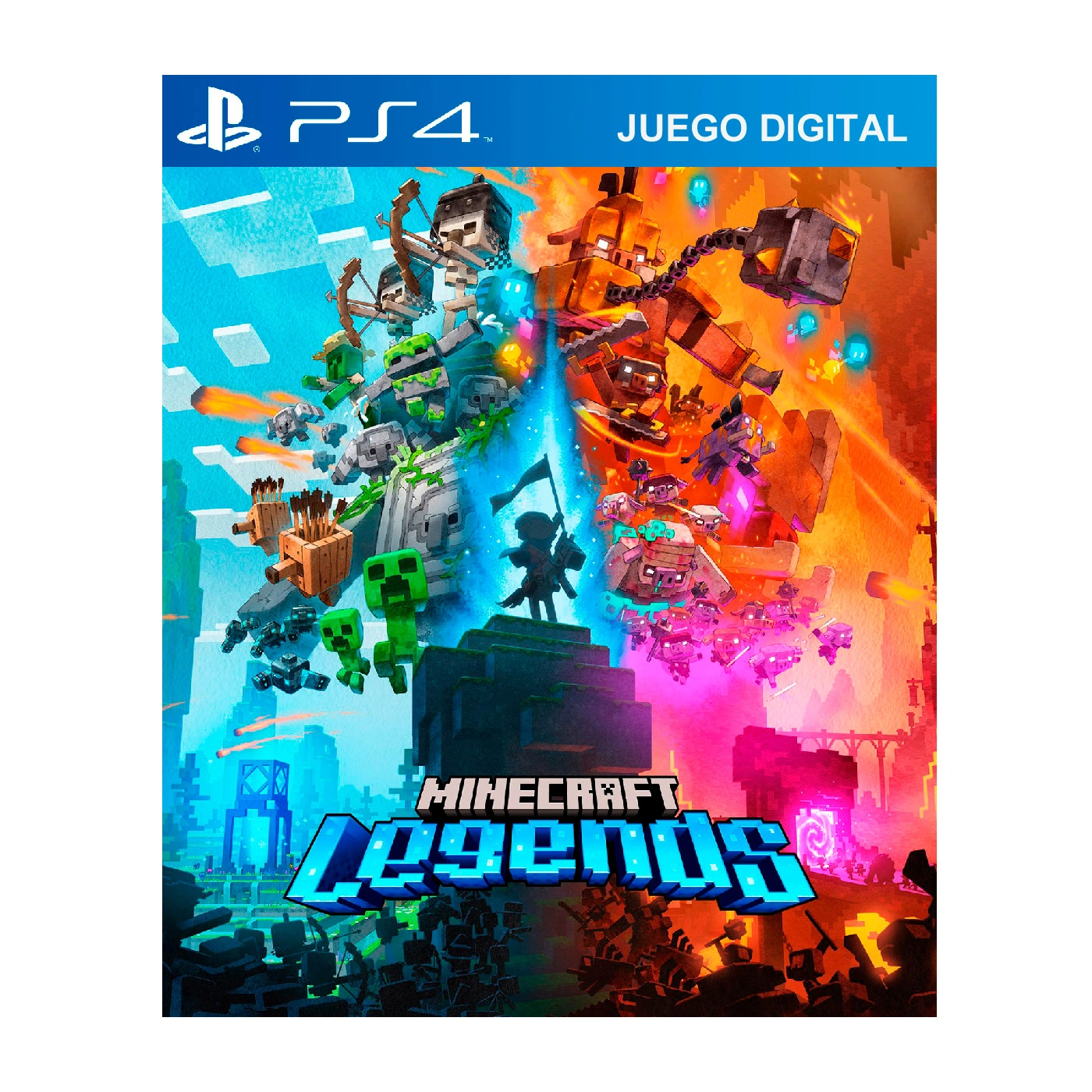 ST-MINECRAF4.webp Minecraft Legends | PlayStation 4 | Juego Digital - Imagen 1