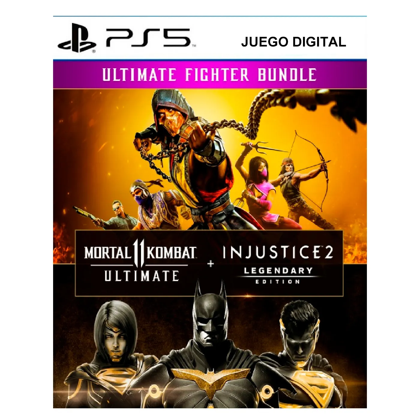ST-MOORT-INJUSTI.webp Mortal Kombat 11 Ultimate + Injustice 2 Legendary Edition Bundle – PlayStation 5 - Imagen 1
