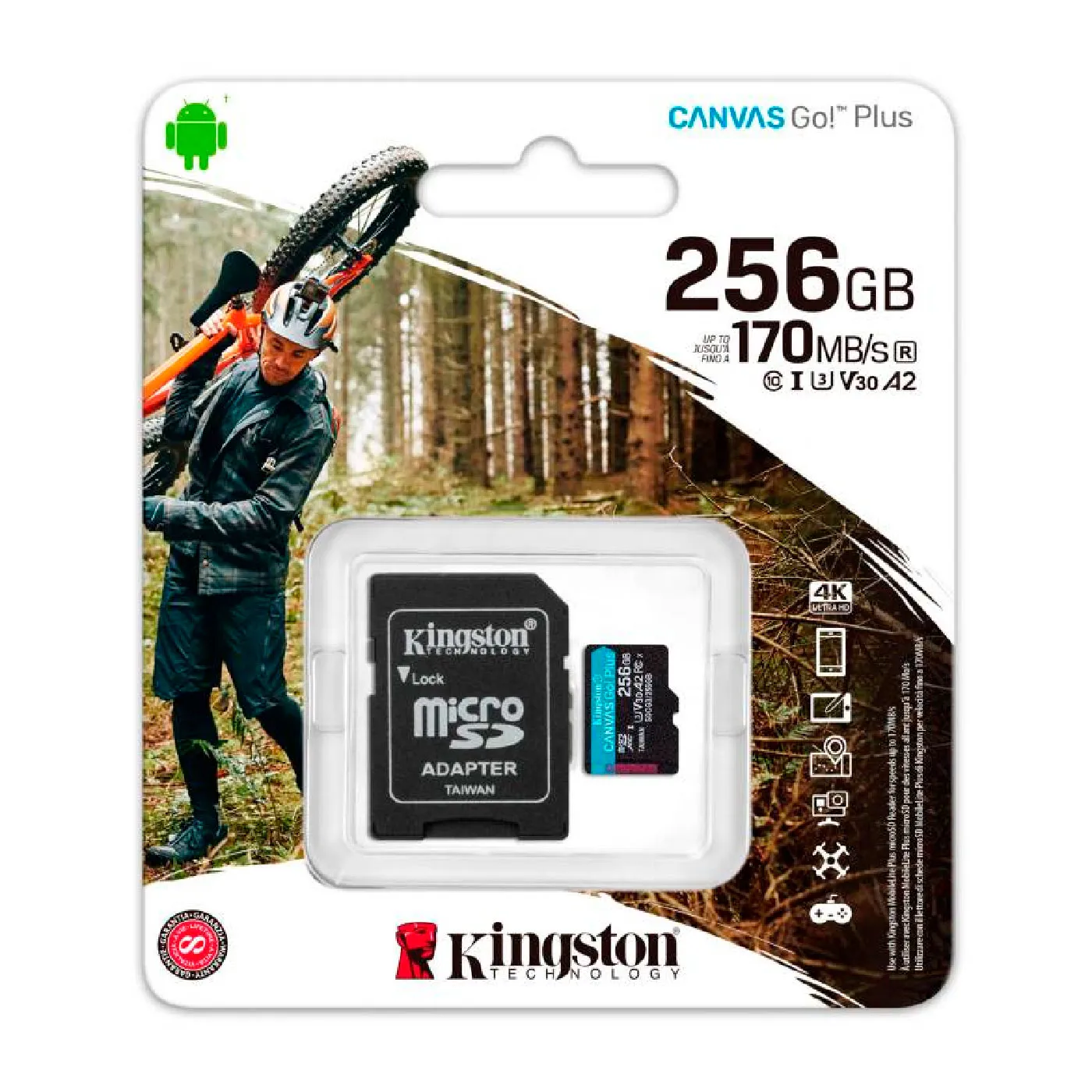 ST0001-MICR256-2.webp Memoria MicroSDXC Kingston CANVAS Go! Plus de 256GB, - Imagen 1
