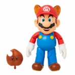 Figura articulada Mapache Mario con Super Hoja de 4'' - Imagen 2