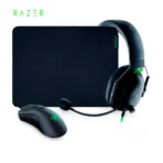 Razer Battle Bundle Gamer Kit, DeathAdder V2 Gamer Mouse + BlackShark V2 X Gamer Headset + Gigantus V2 Mouse pad, Black