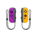 Controles Joy-Con Neon Nintendo Switch Morado Naranja - Imagen 2