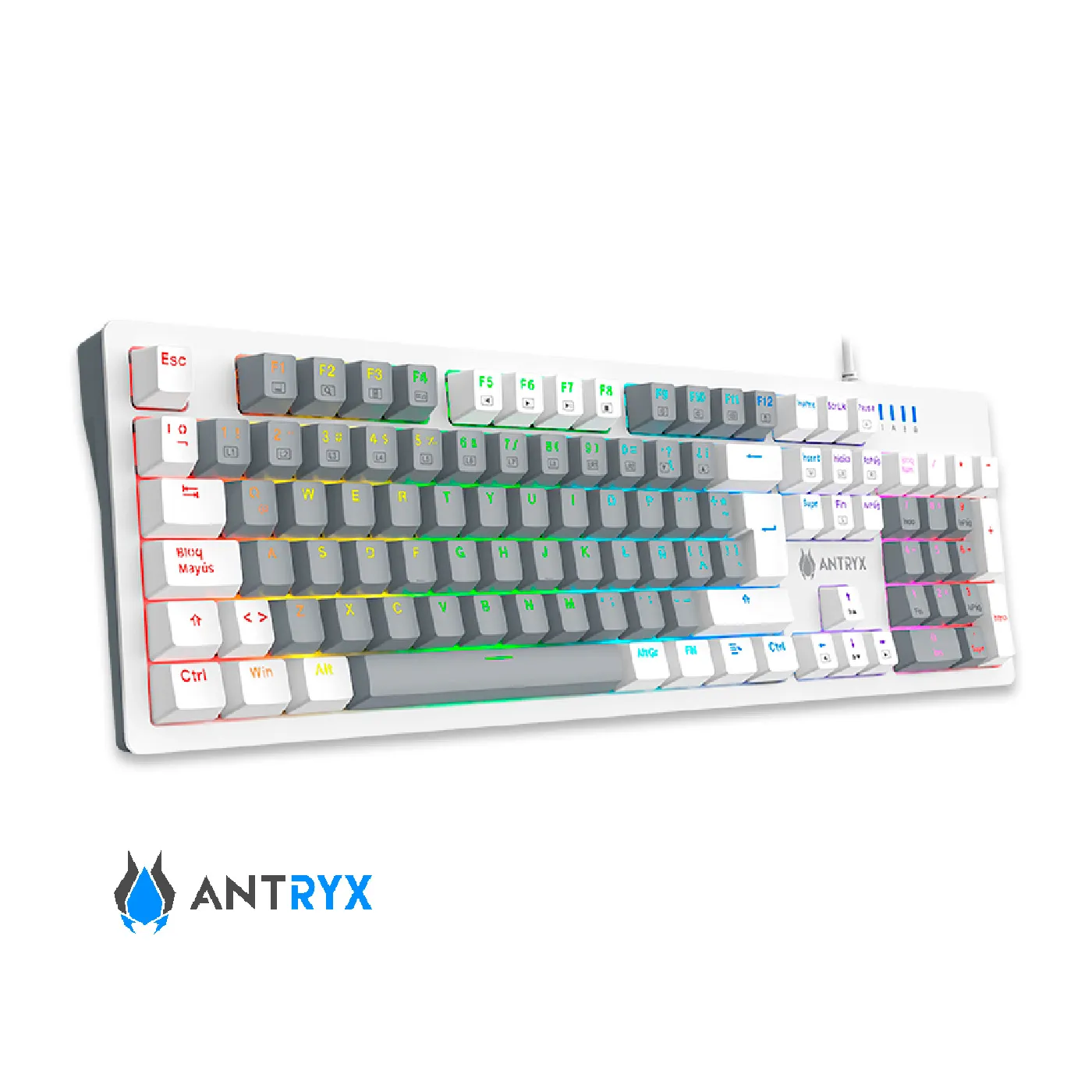 antryx0006.webp Teclado MK-860L Switch Purple ANTRYX White - Gray Mecánico - Imagen 1