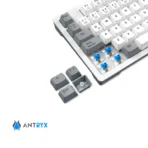 Teclado MK840L Switch Azul TKL Antryx Blanco-Gris Mecánico - Imagen 5